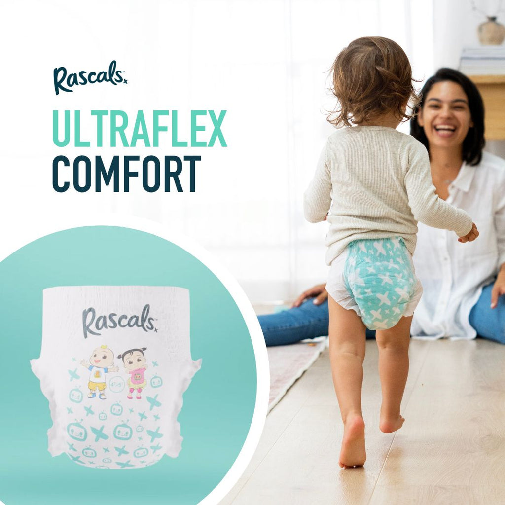 Rascals Cocomelon Edition Training Diaper Pants, Jumbo Pack, Size 4, 10-15 kg, 54 Count